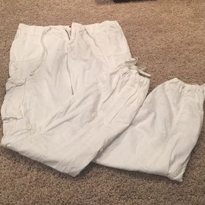 White Cargo Pants