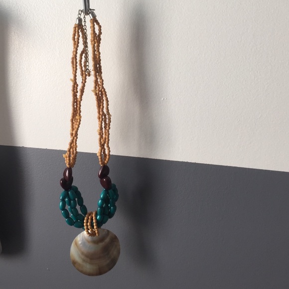 Beaded shell necklace