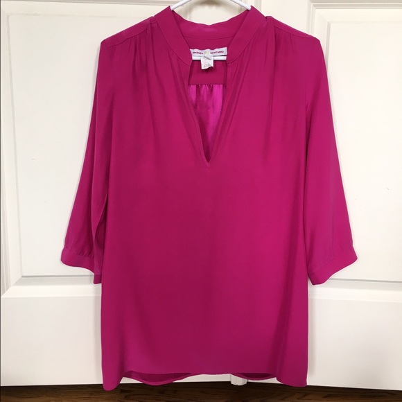 Silk pink top