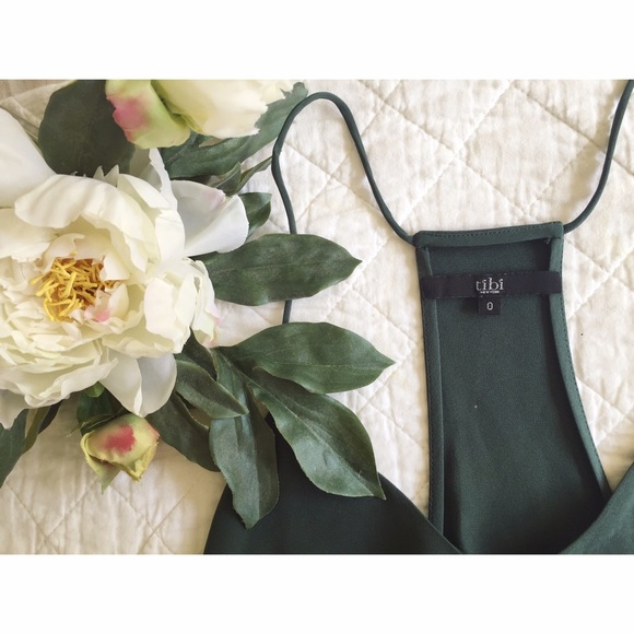 Stunning Forest Green Silk Top from Tibi - Picture 2 of 2