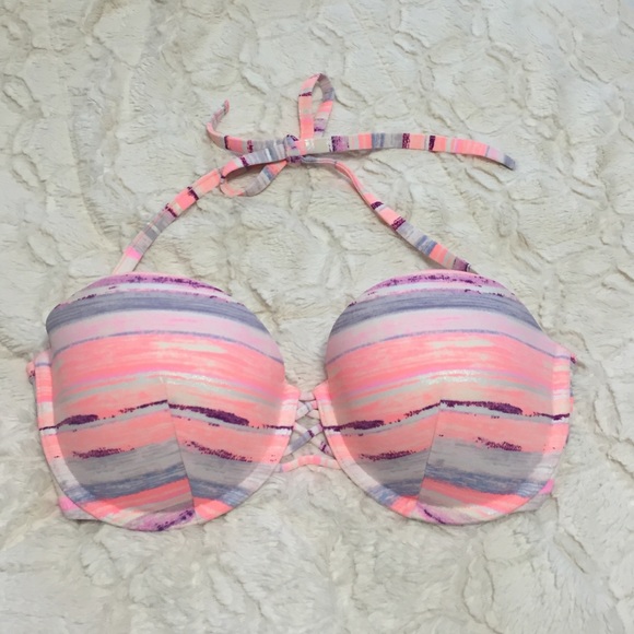 🚫Sold🚫 VS Halter Swim Top w/ Removable Strap