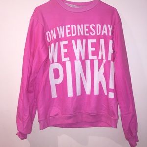 Pink crew neck