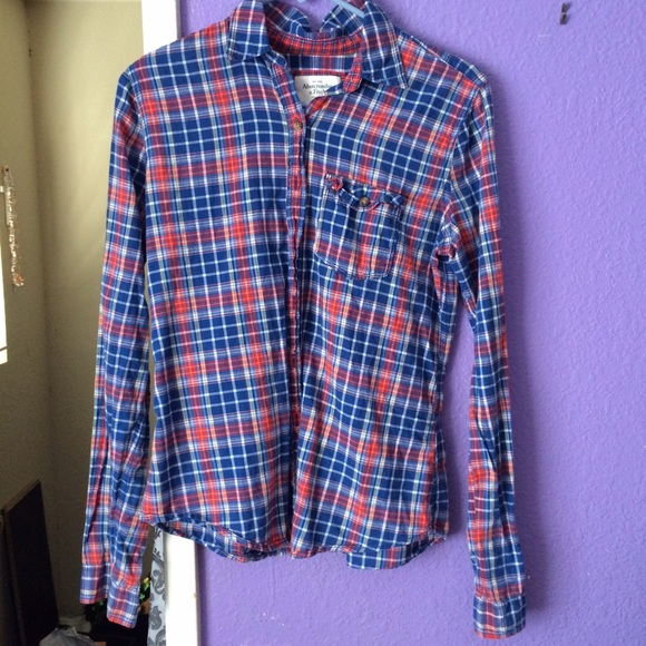 Abercrombie and Fitch Plaid/Checkered Button-Up