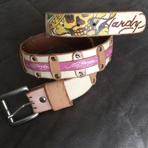 Ed Hardy Leather Belt