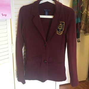 Ralph Lauren burgundy blazer