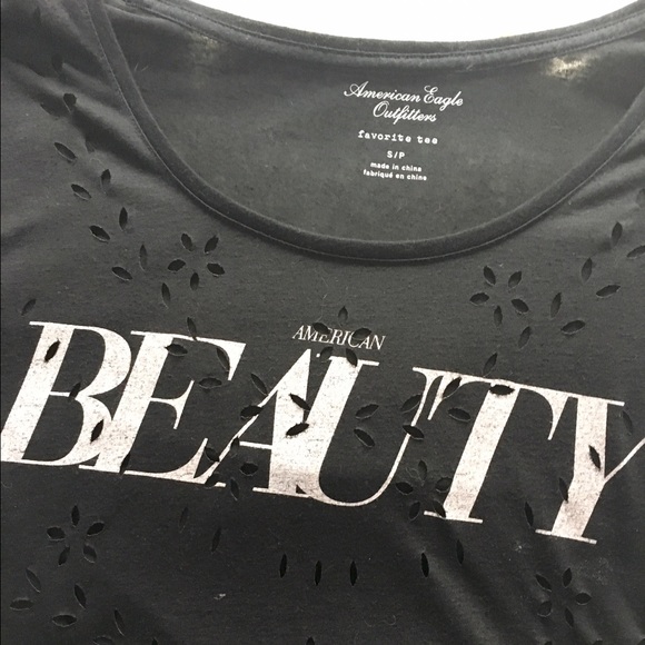 Black Short Sleeve Tee - American Eagle - Picture 2 of 2