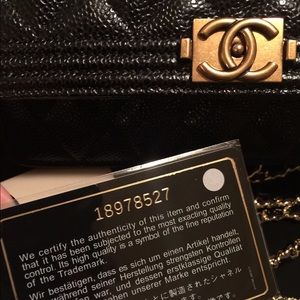 Wallet on chain caviar in gold hardware