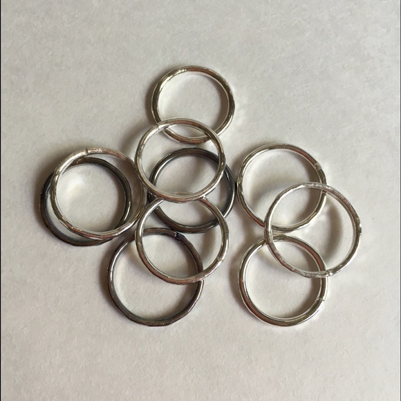 RESTOCKED!! Handmade Sterling Silver Midi Rings - Picture 2 of 3