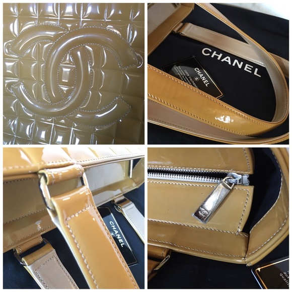 Like New! Chanel Large Quilted Patent Leather bag - Picture 2 of 4