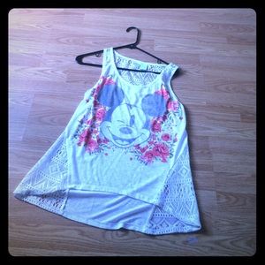 Micky Mouse Tank top with floral pattern
