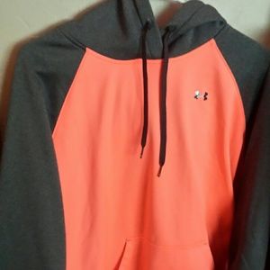 Hot Pink and Grey Under Armour Hoodie