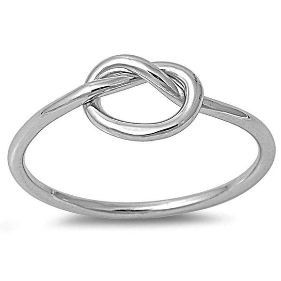 Silver Plated Knot ring