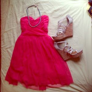 Coral party dress
