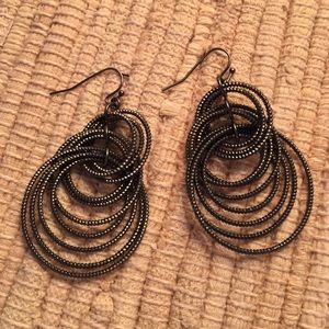 Lia Sophia layered hoop earrings