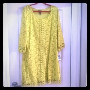 New Alfani crotcheted dress