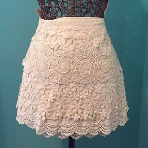 Free People Lace Skirt