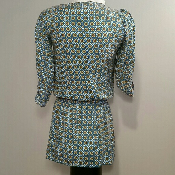 Blue & Yellow Boho Tunic ๐HP๐ - Picture 4 of 4