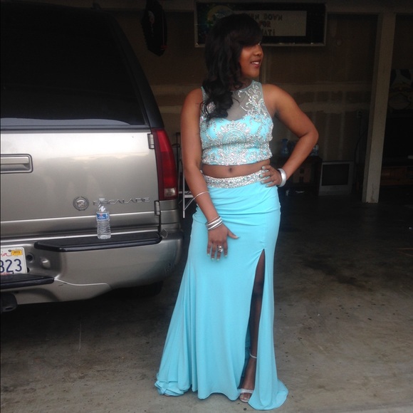 Two-Piece Prom Dress - Picture 3 of 4