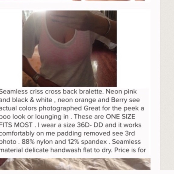 Racer Back Bralettes lace - Picture 4 of 4