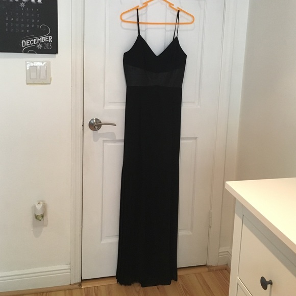 BCBGeneration pleated side maxi dress