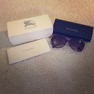 Burberry burgundy red sunglasses
