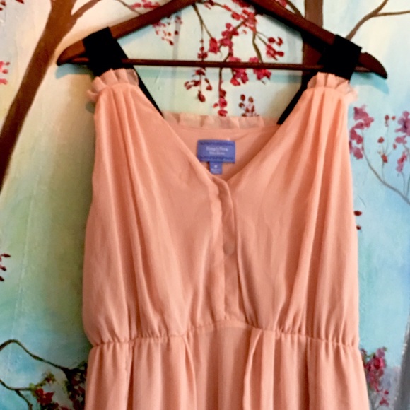 SOLD! HP๐ทBlushed Vera wang Chiffon dress๐ธ - Picture 4 of 4