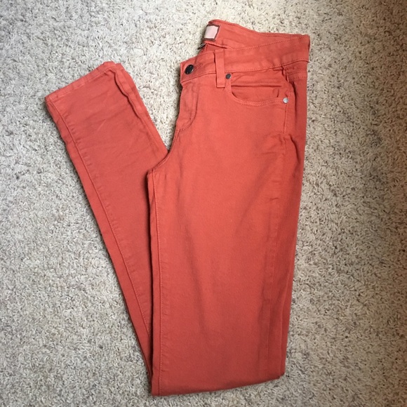 PAIGE Denim - PAIGE  Denim peg Skinny Jeans Orange Amber