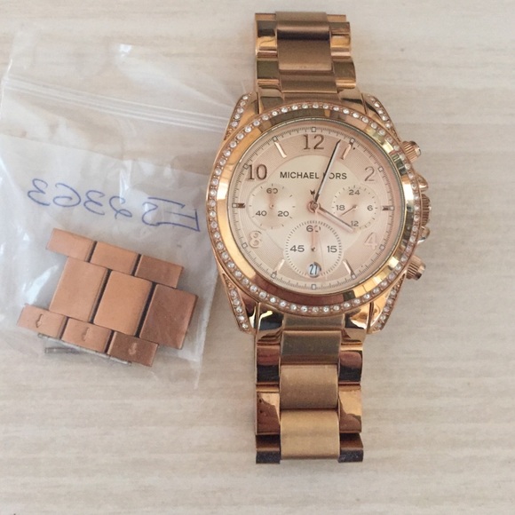 MK Blair Rose GoldTone Stainless Steel Chronograph main image 4