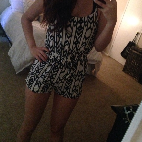Tribal print romper