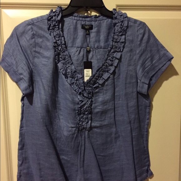 Talbots Linen Top