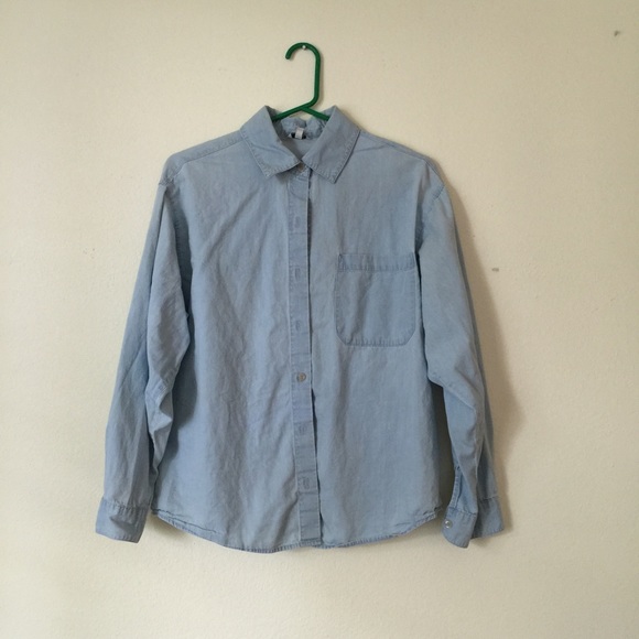 F21 denim button down
