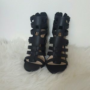 Black Strappy Heels