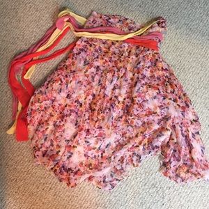 Diane Von Furstenburg floral handkerchief skirt!