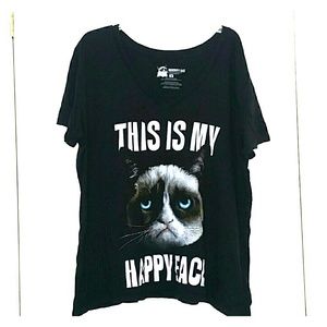 Black Torrid 3 Grumpy Cat Graphic T-Shirt