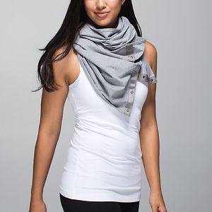 Heathered Fossil Grey lululemon Vinyasa Scarf