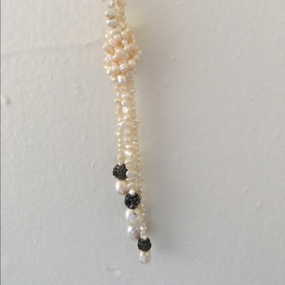 Pearly Long Strand Necklace