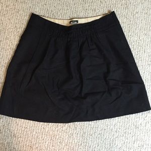 Black wool J. Crew mini skirt!