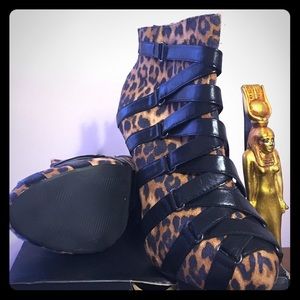 Cheetah Print Booties