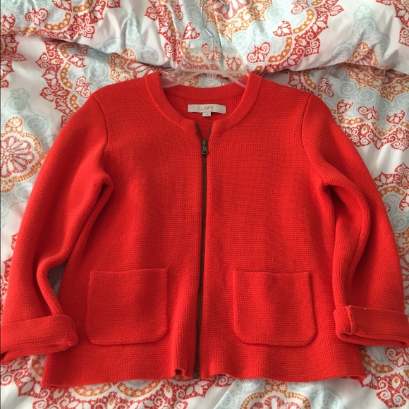 Loft zip up sweater