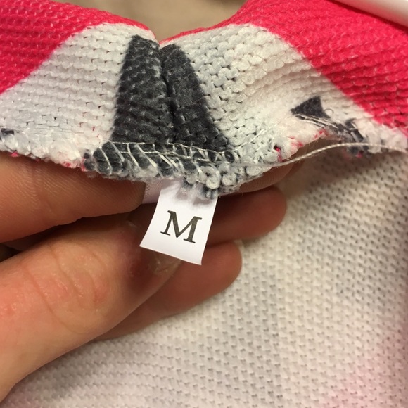 Pink/Grey & Cream Aztec printed Cardigan - Picture 2 of 3