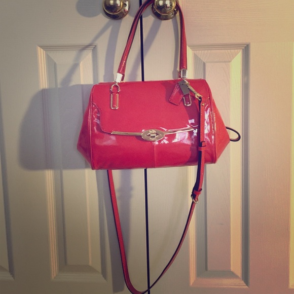 Coach Red cross body or hand bag