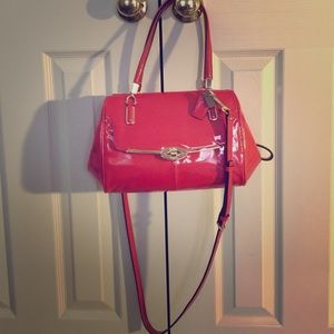 Coach Red cross body or hand bag
