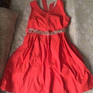 Coral dress