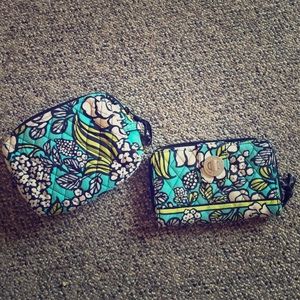 Vera Bradley Wallet and Makeup Bag