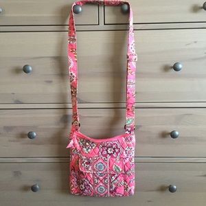 Pink cross body Vera Bradley bag