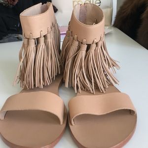 Loeffler Randall Fringe Sandals