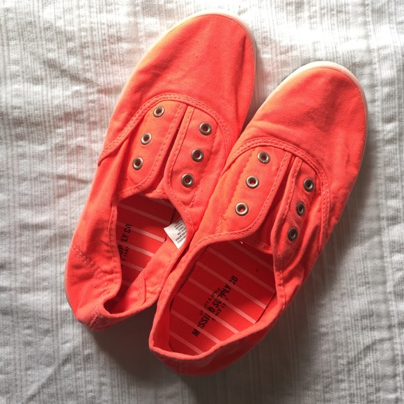 Neon Canvas Flats
