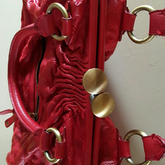 Red Hand  Bag - Picture 3 of 4