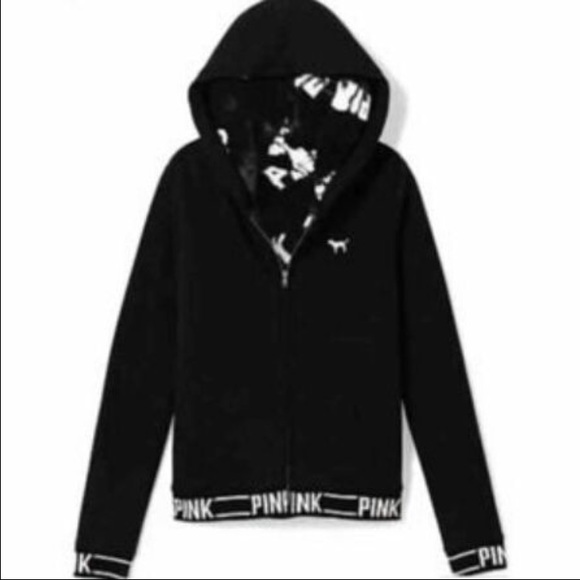 VS PINK fur lined hoodie