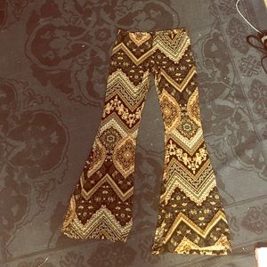 Paisley & floral trippy bell bottoms